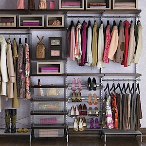 Well organized closet